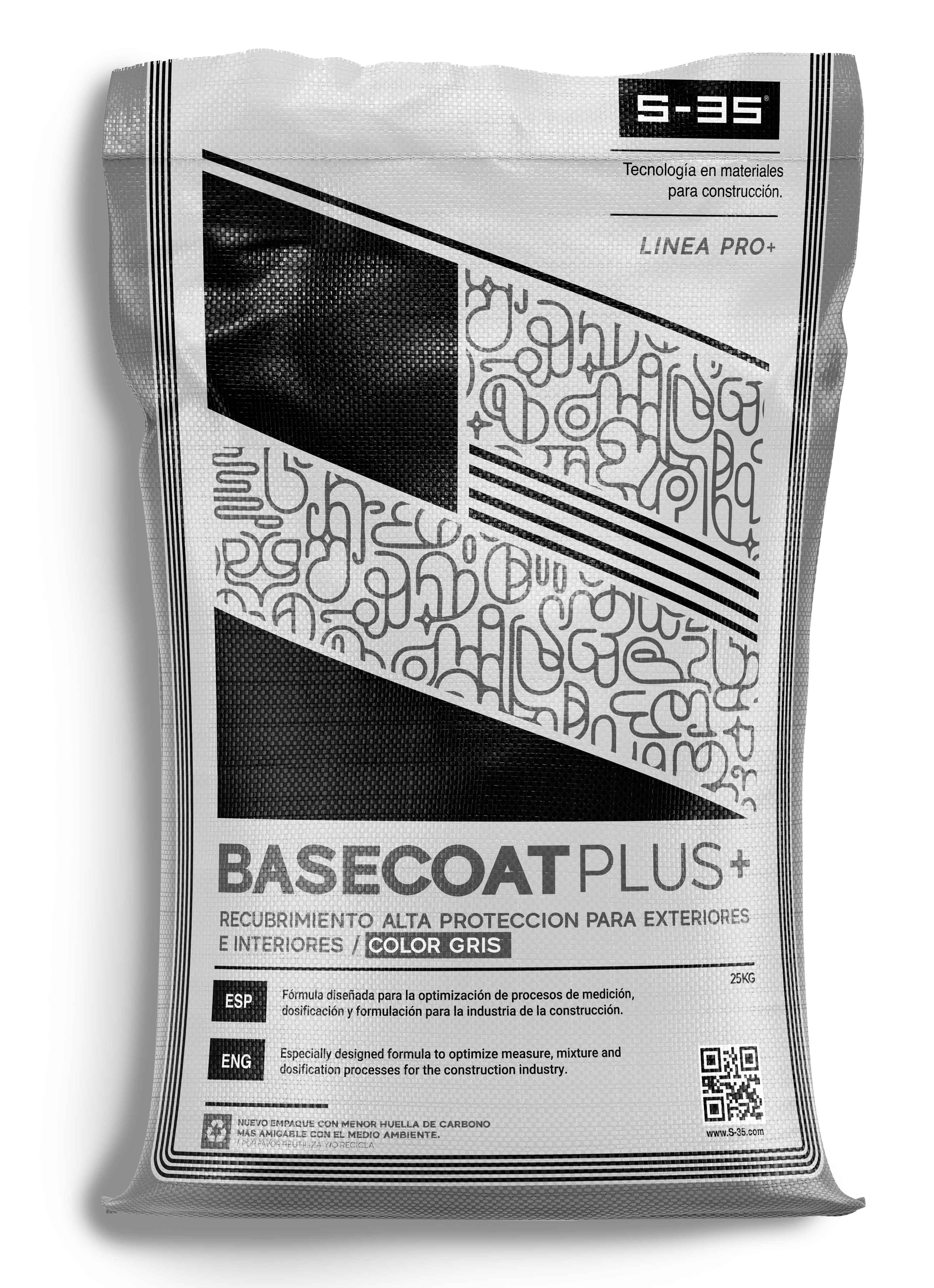 Saco de 25 kg de Basecoat Plus Gris