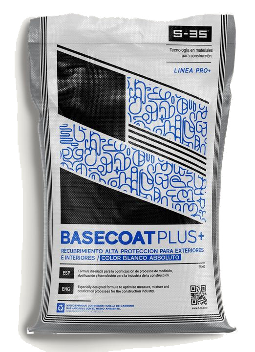 Saco de 25 kg de Basecoat Plus Blanco Absoluto