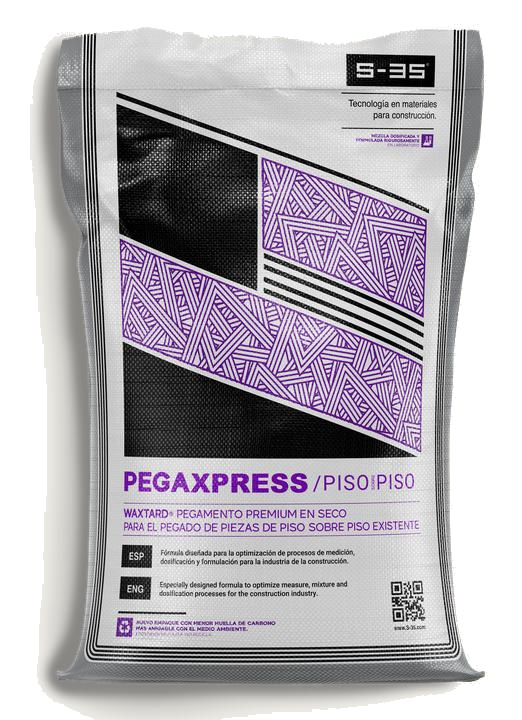 Saco de 25 kg de Pegaxpress Piso sobre piso