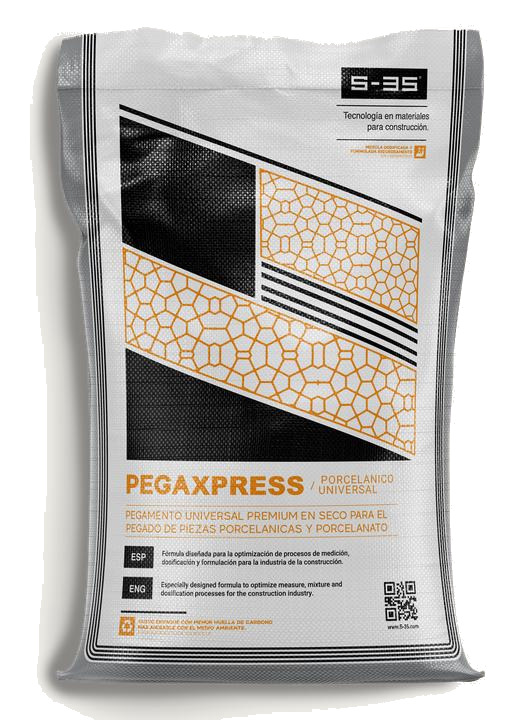 Saco de 25 kg de Pegaxpress Porcelánico Universal